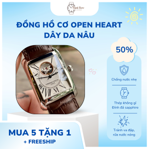 Đồng hồ nữ thép vuông thời trang VYNII STORE DH3214 Thiết kế cổ điển mỏng, Phong trào thạch anh