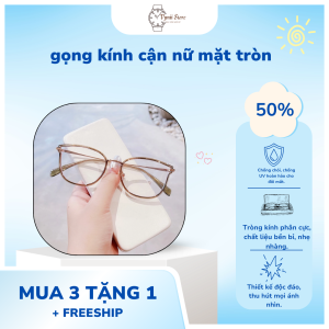 gọng kính cận nữ mặt tròn