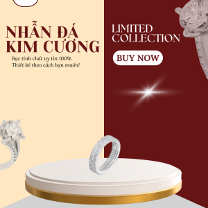 Nhẫn cặp đôi Nhẫn bạc nam nữ đính hàng đá sang trọng PMJS0360N - Nhẫn bạc S925 cao cấp