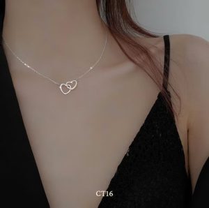 Vòng cổ bạc phong cách tối giản